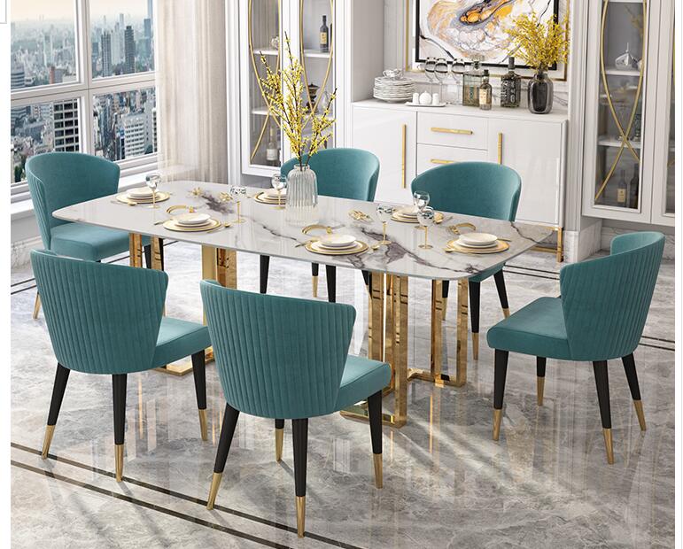 Nordic marble dining table