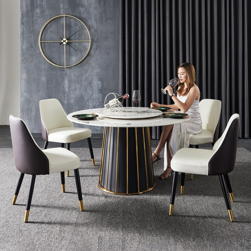 Modern round dining table