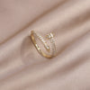 14K Real Gold Plating AAA Ring